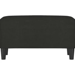 Bancs-vidaXL Banc 70x35x41 cm Tissu Noir