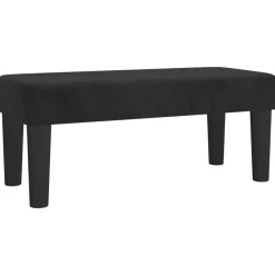 Bancs-vidaXL Banc 70x30x30 cm Velours Noir