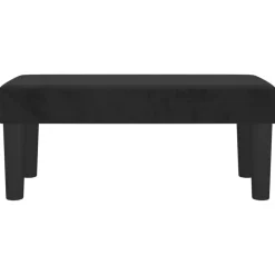 Bancs-vidaXL Banc 70x30x30 cm Velours Noir