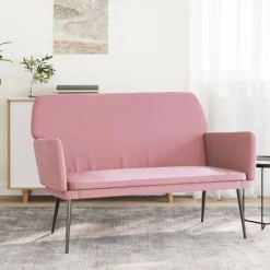 Bancs-vidaXL Banc 108x79x79 cm Velours Rose