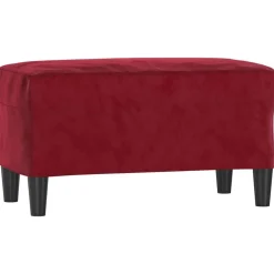 Bancs-vidaXL Banc 70x35x41 cm Velours Rouge bordeaux