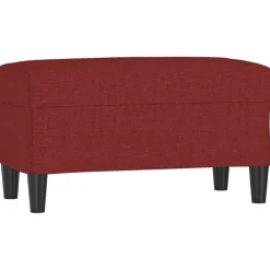 Bancs-vidaXL Banc 70x35x41 cm Tissu Rouge bordeaux