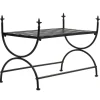 vidaXL Banc Style vintage Métal 83 x 42 x 55 cm Noir