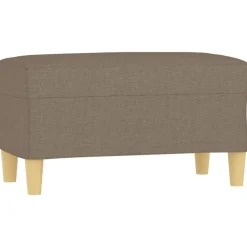 Bancs-vidaXL Banc 70x35x41 cm Tissu Taupe
