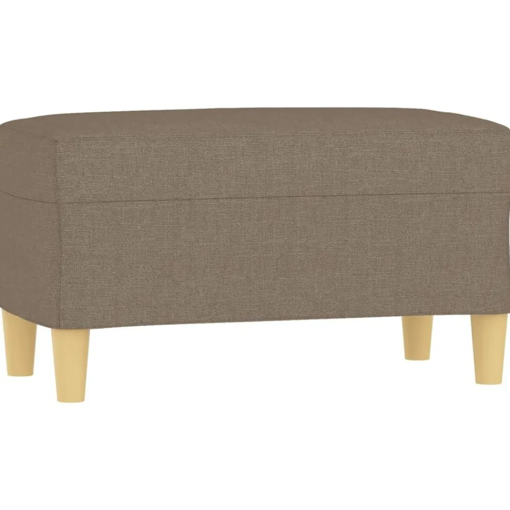 Bancs-vidaXL Banc 70x35x41 cm Tissu Taupe