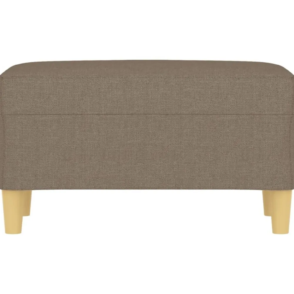 Bancs-vidaXL Banc 70x35x41 cm Tissu Taupe