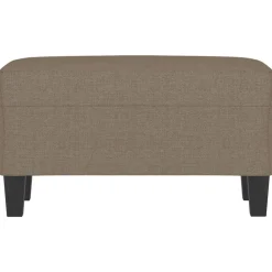 Bancs-vidaXL Banc 70x35x41 cm Tissu Taupe