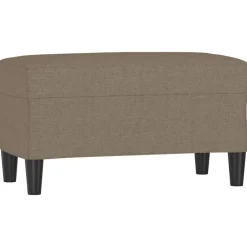 Bancs-vidaXL Banc 70x35x41 cm Tissu Taupe