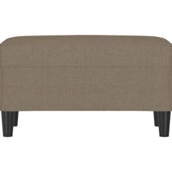 Bancs-vidaXL Banc 70x35x41 cm Tissu Taupe