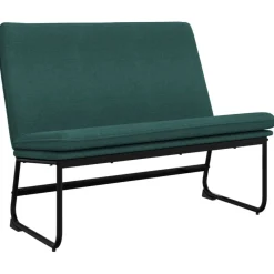 Bancs-vidaXL Banc 100x75x76 cm Tissu Vert foncé
