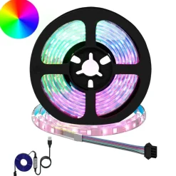 Luminaires-vidaXL Bande LED 2 pcs Noir et Transparent 1700 mm Cuivre et plastique