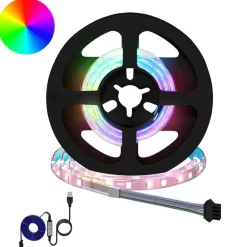 Luminaires-vidaXL Bande LED 2 pcs Noir et Transparent 400 mm Cuivre et plastique