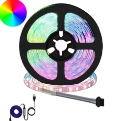 Luminaires-vidaXL Bande LED 2 pcs Noir et Transparent 3000 mm Cuivre et plastique
