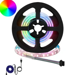 Luminaires-vidaXL Bande LED 2 pcs Noir et Transparent 550 mm Cuivre et plastique