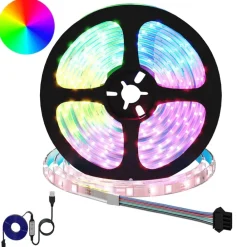 vidaXL Bande LED 2 pcs Noir et Transparent 5100 mm Cuivre et plastique