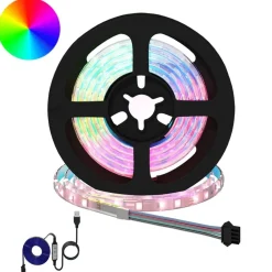 Luminaires-vidaXL Bande LED 2 pcs Noir et Transparent 900 mm Cuivre et plastique