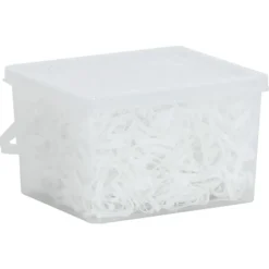 vidaXL Bandes tressées pour chevaux 2500 pcs silicone blanc