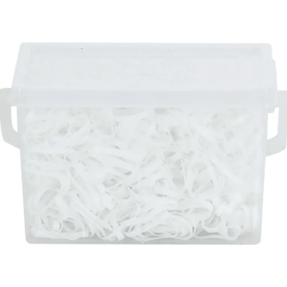 vidaXL Bandes tressées pour chevaux 2500 pcs silicone blanc