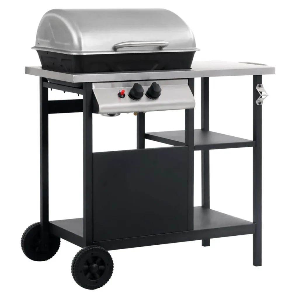 vidaXL Barbecue à gaz avec tablette à 3 couches