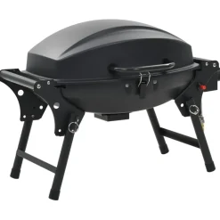 vidaXL Barbecue à gaz portatif avec zone de cuisson Noir