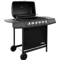 Arts De La Table & Arts Culinaires-vidaXL Barbecue gril à gaz avec 6 brûleurs Noir