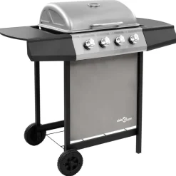 vidaXL Barbecue gril à gaz avec 4 brûleurs