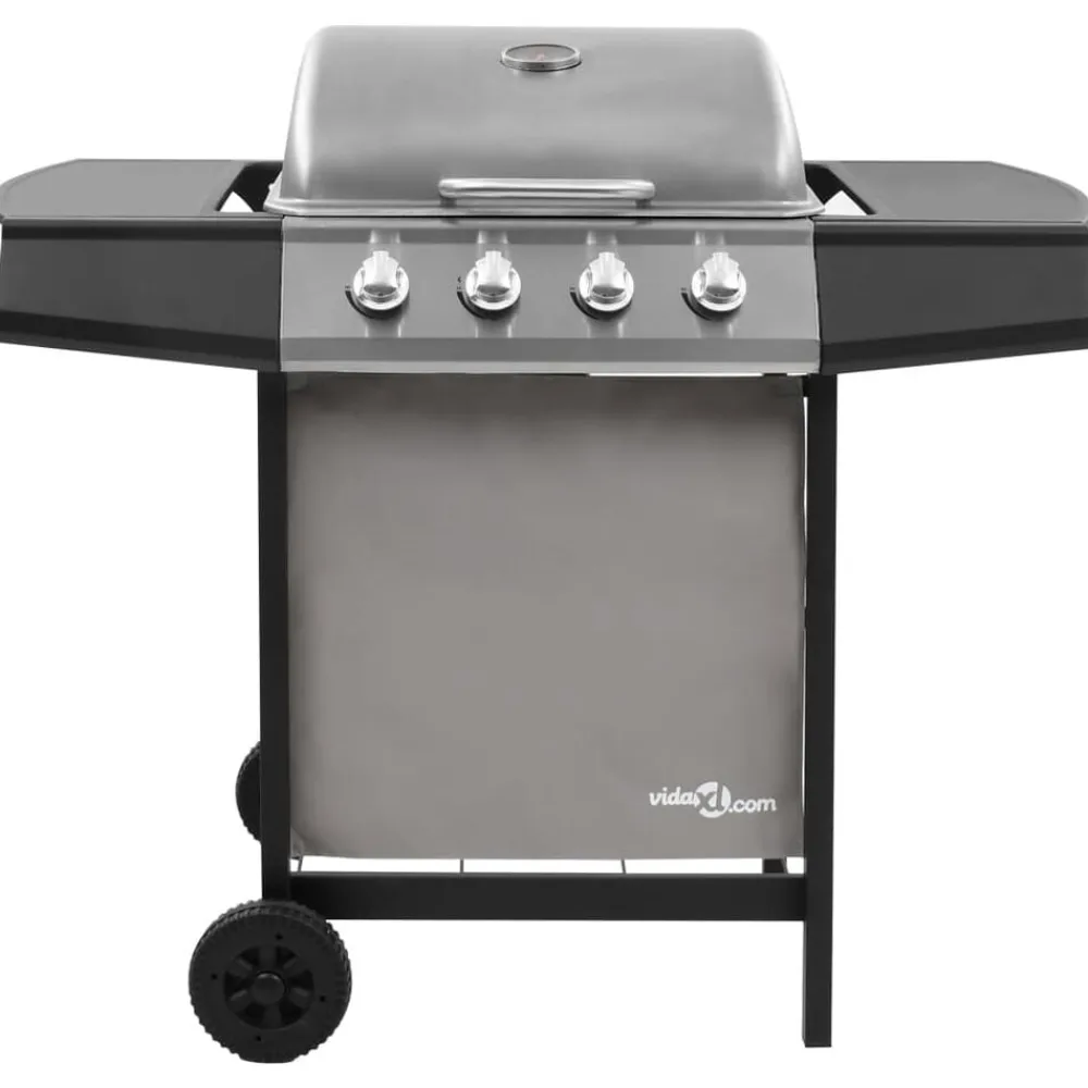 vidaXL Barbecue gril à gaz avec 4 brûleurs