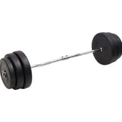 Entraînement & Fitness-vidaXL Barre d'haltères ondulée avec plaques 90 kg