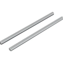 Accessoires De Quincaillerie-vidaXL Barres filetées 2 pcs Argenté M6 x 120 mm Métал