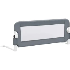 Accessoires De Sécurité Pour Bébés-vidaXL Barrière de lit enfant 102x42 cm Polyester Gris