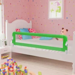 Accessoires De Sécurité Pour Bébés-vidaXL Barrière de sécurité de lit d'enfant 120x42 cm Polyester Vert