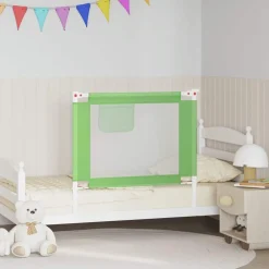 Accessoires De Sécurité Pour Bébés-vidaXL Barrière de sécurité de lit enfant 90x25 cm Tissu Vert