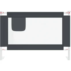 Accessoires De Sécurité Pour Bébés-vidaXL Barrière de sécurité de lit d'enfant 100x25 cm Tissu Gris foncé