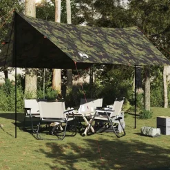 Loisirs De Plein Air-vidaXL Bâche de camping 462x306x211 cm imperméable Camouflage