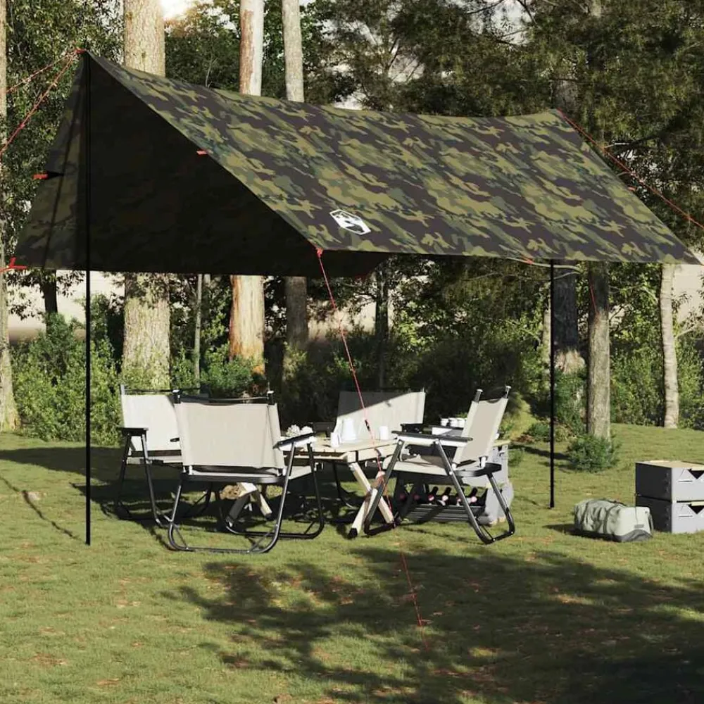 Loisirs De Plein Air-vidaXL Bâche de camping 462x306x211 cm imperméable Camouflage
