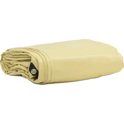Accessoires De Quincaillerie-vidaXL Bâche 650g / m² 3 x 5 m Toile avec revêtement en PVC Beige