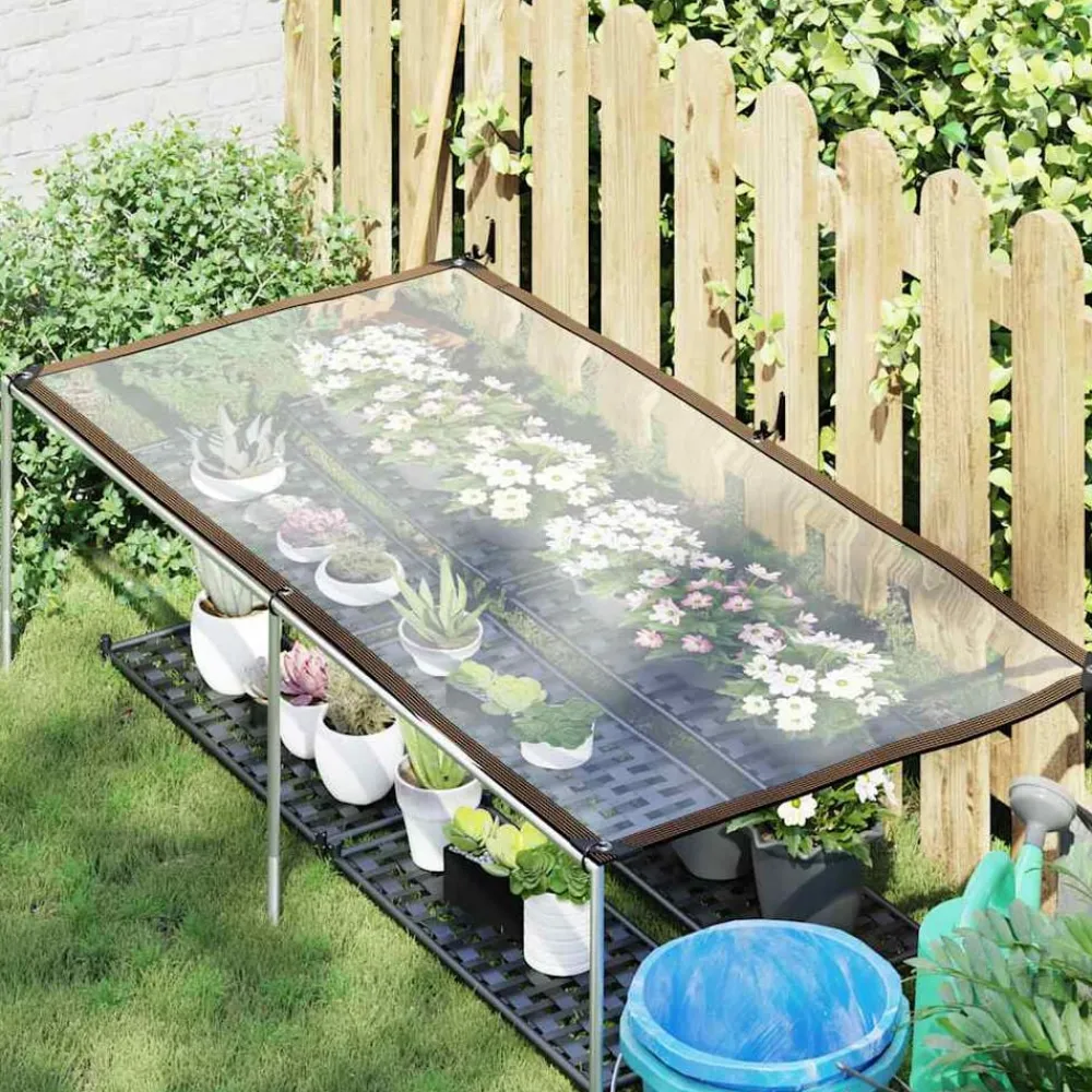 Accessoires De Quincaillerie-vidaXL Bâche transparente avec œillets 1x2 m polyéthylène