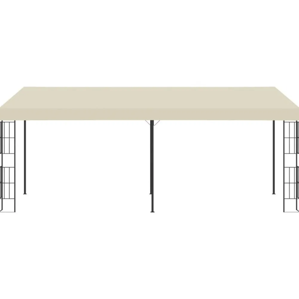vidaXL Belvédère mural 3x6 m Crème Tissu