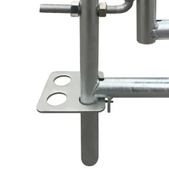 vidaXL Bergerie 4 panneaux Acier galvanisé 183 x 183 x 92 cm