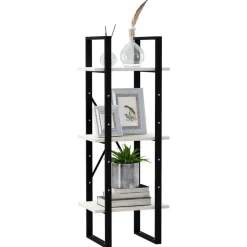 vidaXL Bibliothèque à 3 niveaux 40x30x105 cm Bois de pin massif