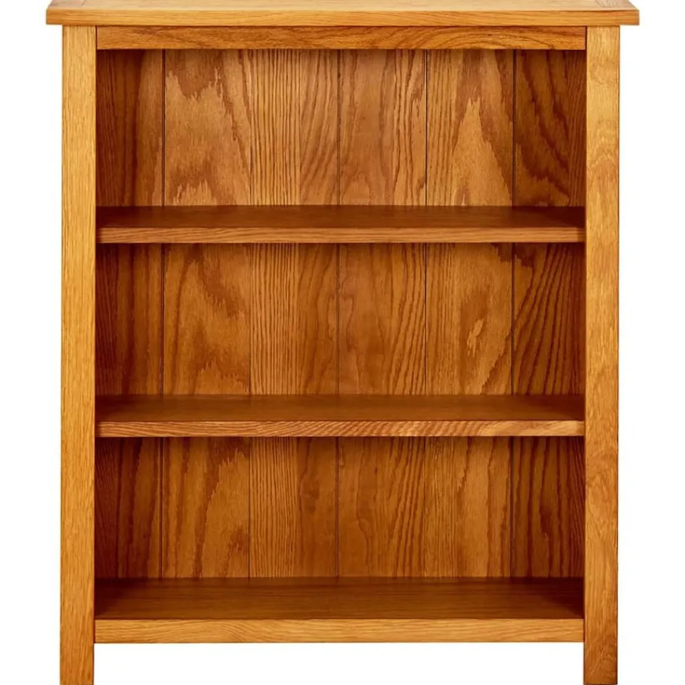 vidaXL Bibliothèque à 3 étagères 70 x 22,5 x 82cm Bois de chêne massif