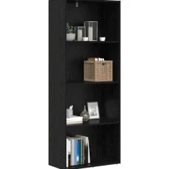 vidaXL Bibliothèque autoportante Chêne noir 60 x 30 x 151,5 cm