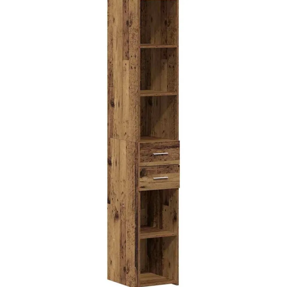 Armoires & Meubles De Rangement-vidaXL Bibliothèque avec tiroir 30 x 42.4 x 185.2 cm Bois ancien