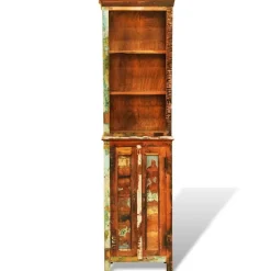 Étagères-vidaXL Bibliothèque Bois massif de récupération Vintage Multicolore