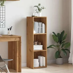 vidaXL Bibliothèque chêne artisanal 36x30x114 cm bois d'ingénierie