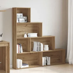 Étagères-vidaXL Bibliothèque chêne artisanal 157x24x160 cm bois d'ingénierie ch&ecirc;ne artisanal