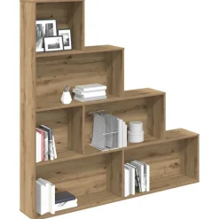 Étagères-vidaXL Bibliothèque chêne artisanal 157x24x160 cm bois d'ingénierie ch&ecirc;ne artisanal