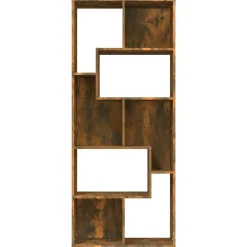 Étagères-vidaXL Bibliothèque Chêne fumé 67x24x161 cm Bois d'ingénierie Ch&ecirc;ne fumé