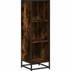 Étagères-vidaXL Bibliothèque chêne fumé 33,5x33x107,5 cm bois d'ingénierie Chêne fumé