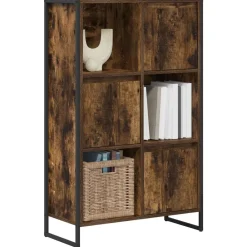 Étagères-vidaXL Bibliothèque Chêne Fumé 68 x 30 x 108.5 cm Bois d'ingénierie Ch&ecirc;ne fumé